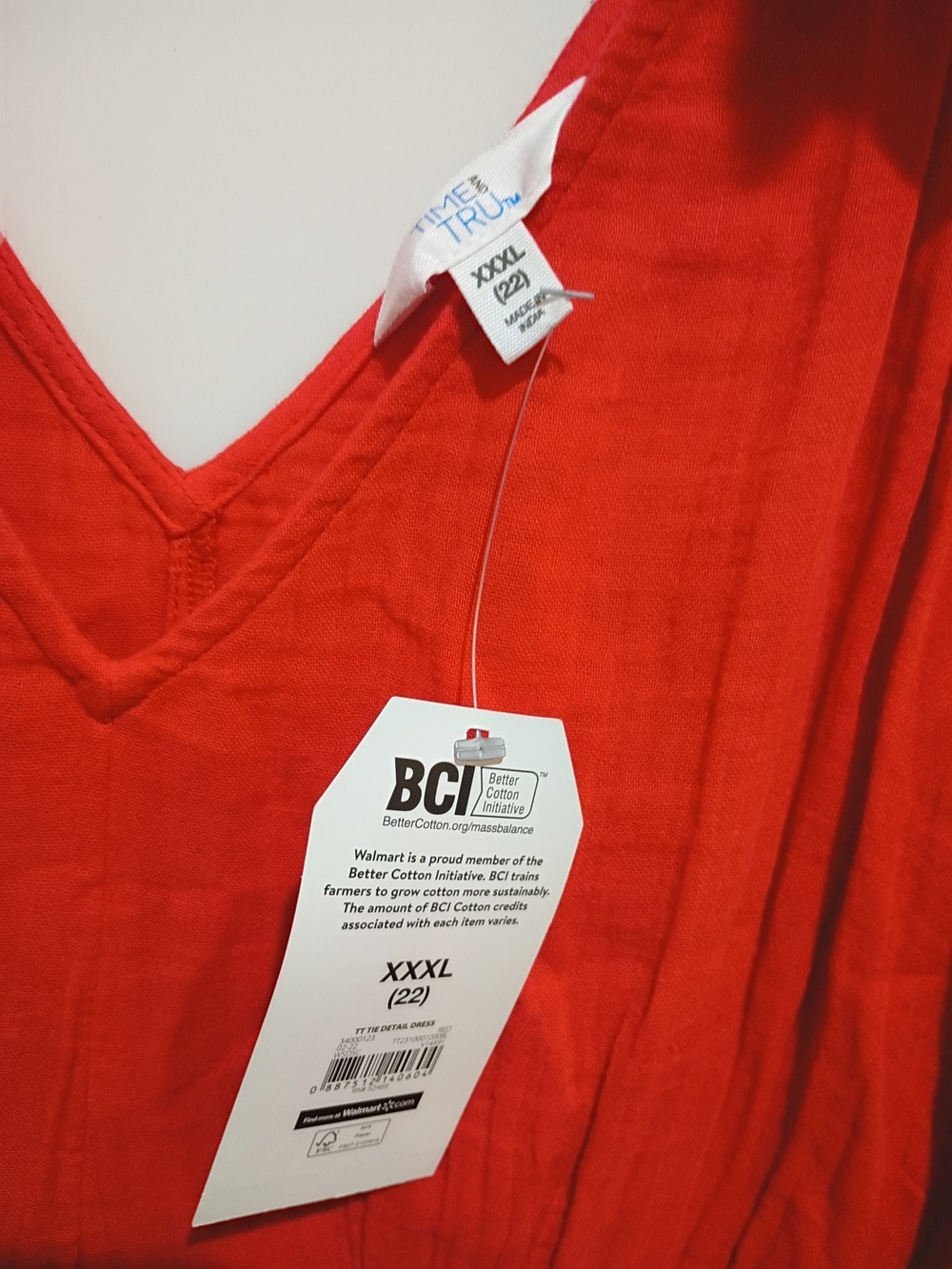 Time and Tru Red V-Neck Women’s Top